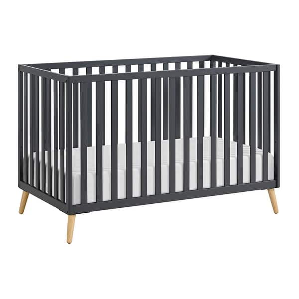 slide 2 of 4, Oxford Baby Cozy Nest 3 In 1 Island Crib Midnight Slate/Natural