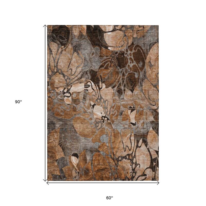 Alrira Artistic Abstract Weather Resistant Versatile Elegance Outdoor Rug