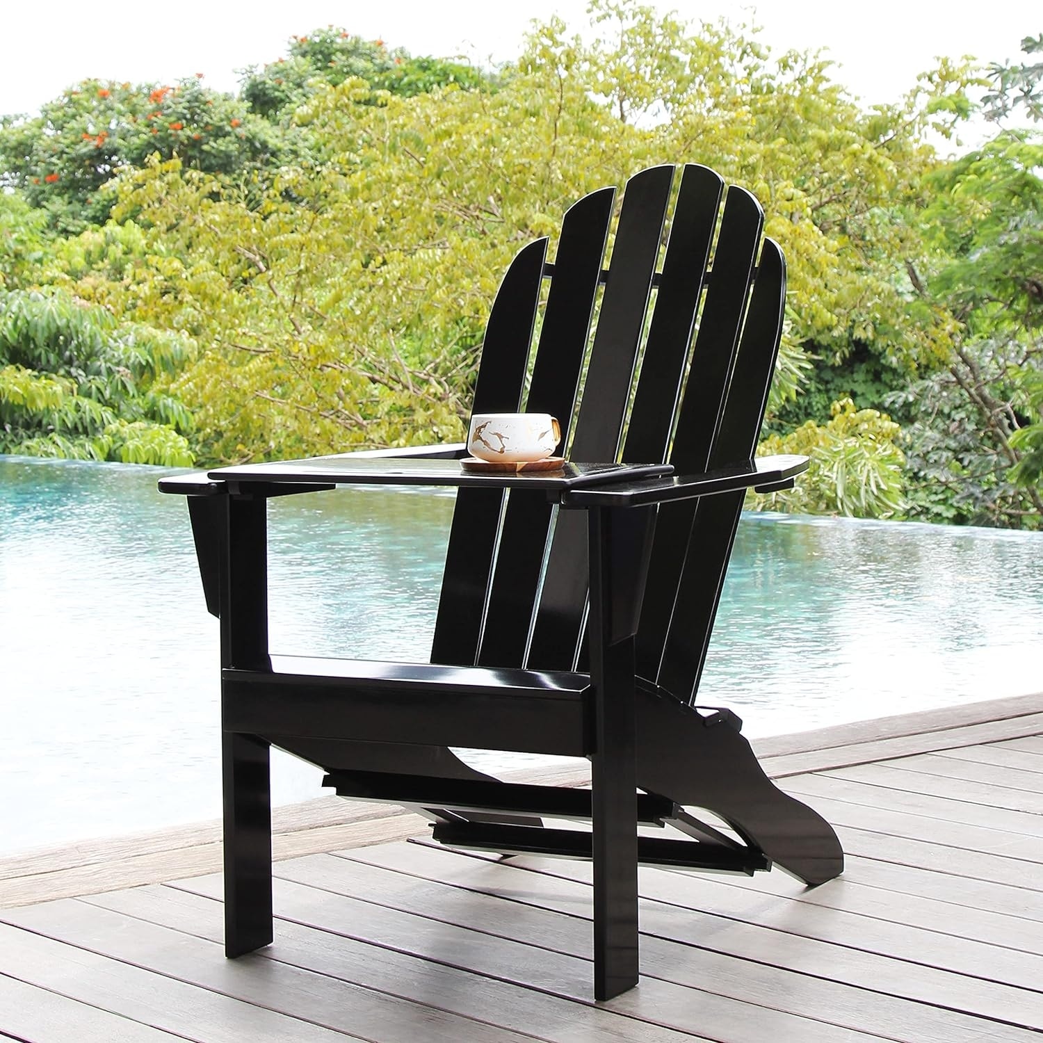 Cambridge Casual Austin Outdoor Adirondack Chair - Black