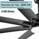 preview thumbnail 27 of 128, Sofucor 52/66/72/76/84Inch Large Ceiling Fan with Dimmable LED Light ,Remote&APP Control,8 Blades for Large Living Room,Porch