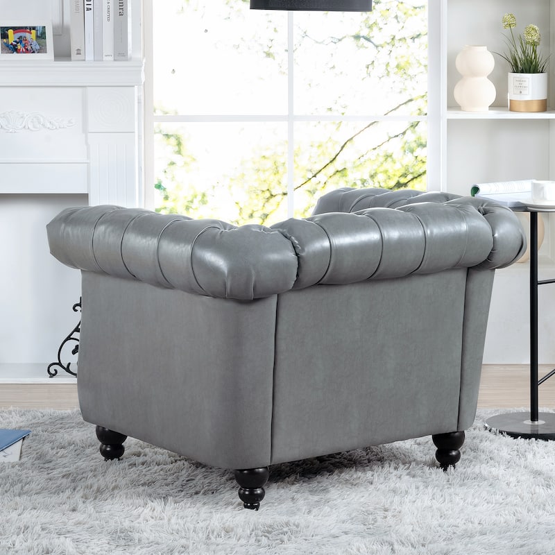1 Seater round arm Sofa For Living Room.Comply with US TB117 standard
