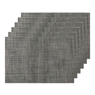 Durable Placemats for Dining Table, Washable Woven Kitchen Place Mats Set of 6 - 18x12 inch