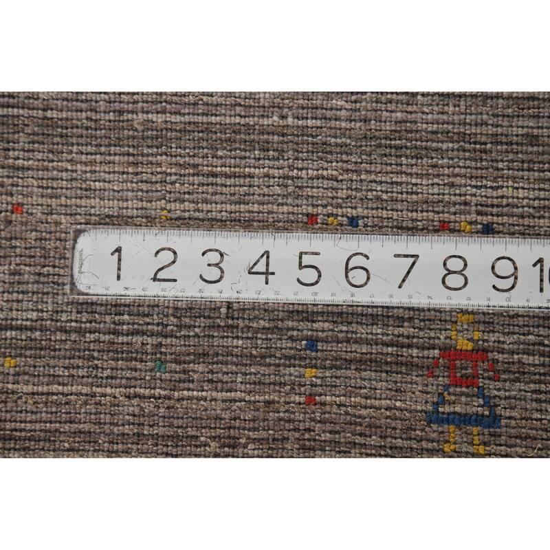 Hand Knotted Oriental 100% Wool Carpet Tribal Tribal Multi-Colored Gabbeh Area Rug - 8' 1'' X 5' 2''