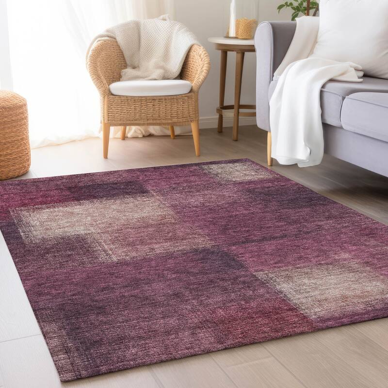 Machine Washable Indoor/ Outdoor Chantille Ombre Rug
