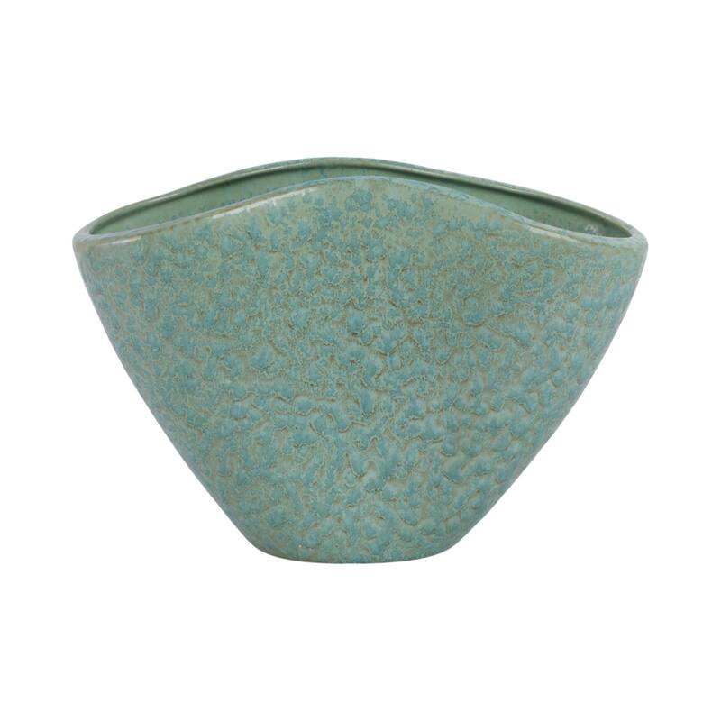 Earthenware Decorative Vase Textured Handmade Elegant Centerpiece