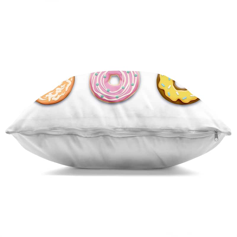 Stupell Delicious Various Donuts Decorative Printed Throw Pillow Design by Marcus Prime