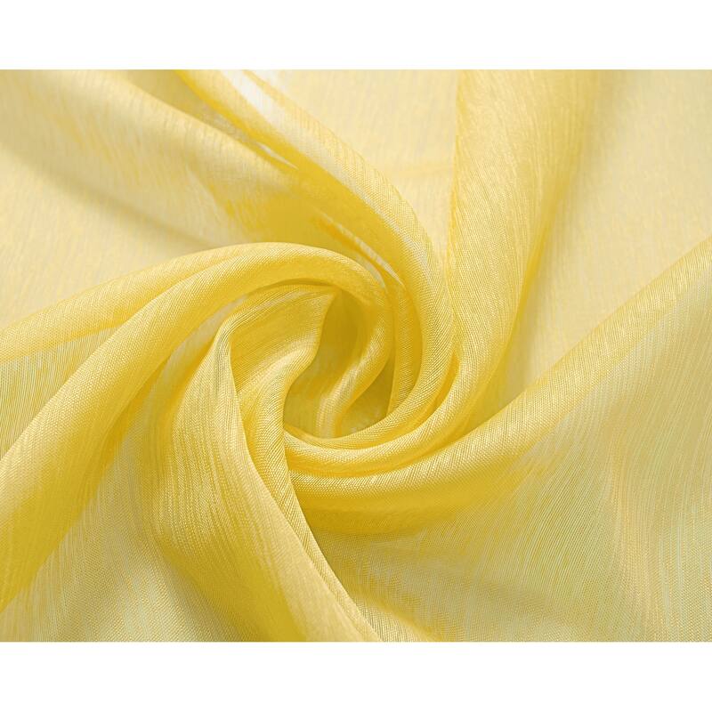 RT Designer Collection Celine Sheer 84 or 90-inch Rod Pocket Curtain Panel