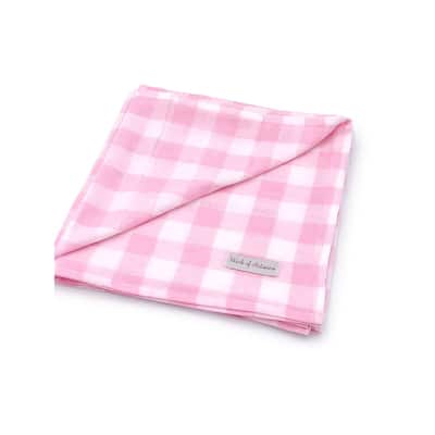 Work of Artisans All-Natural Cotton Baby Muslin Swaddle - Baby Pink