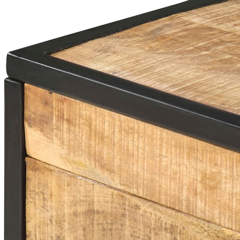 vidaXL Coffee Table 27.6"x19.7"x13" Solid Mango Wood - 27.6" x 19.7" x 13"