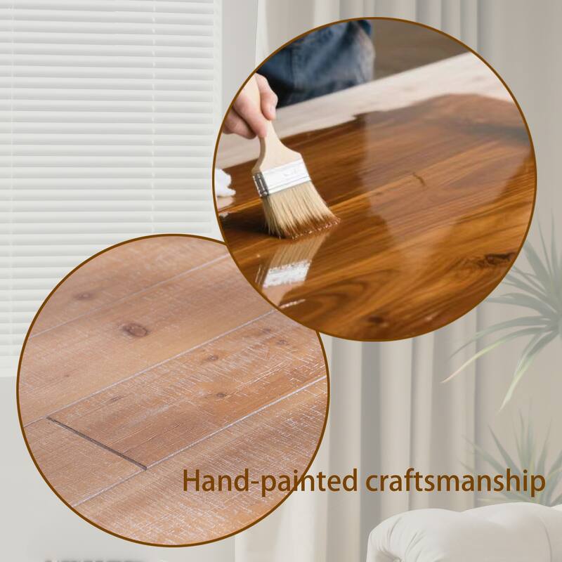 58.5" Farmhouse A- frame Wood Console Table, Spacious Surface