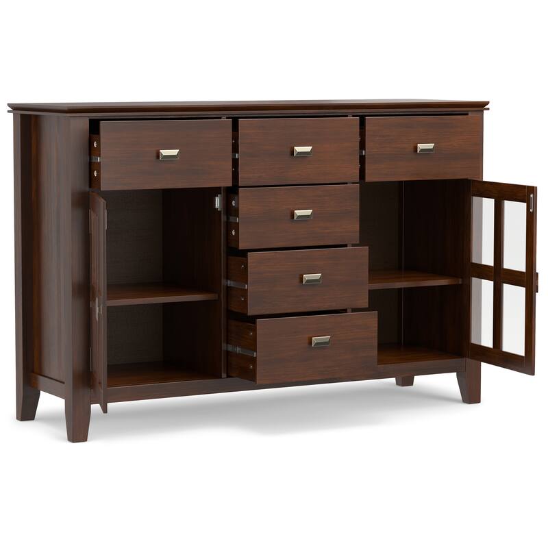WYNDENHALL Stratford Solid Wood Transitional Sideboard Buffet - 54 inch Wide