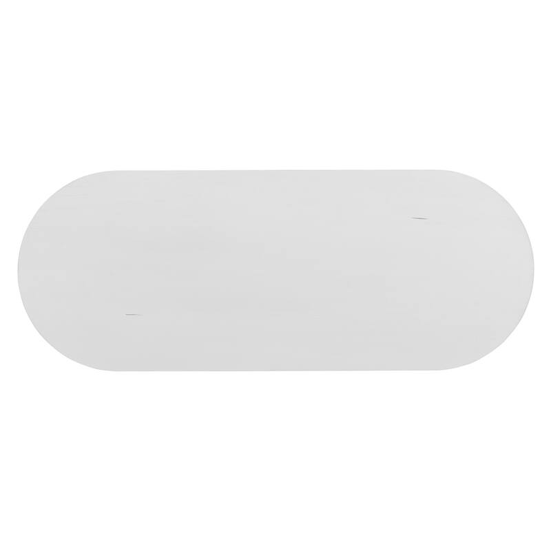 Elegant Retro Console Table with Curved Design and Smooth Glaze for Entryways, Living Rooms and hallways
