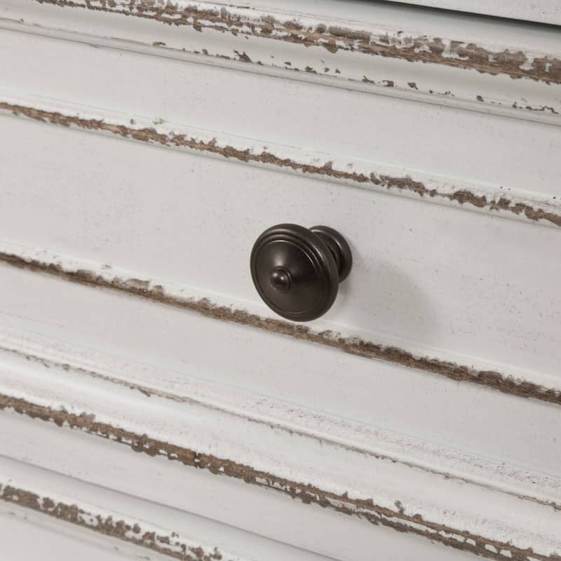 Magnolia Manor Antique White Weathered Bark Lingerie Chest