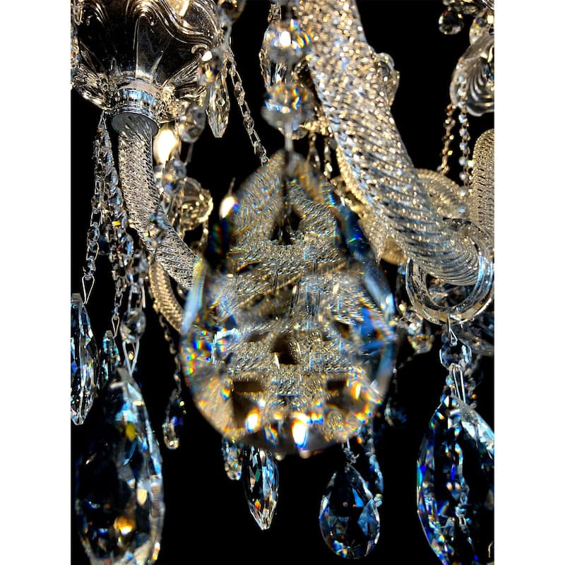 Crystal Chandelier 40" Wide 18-Lights