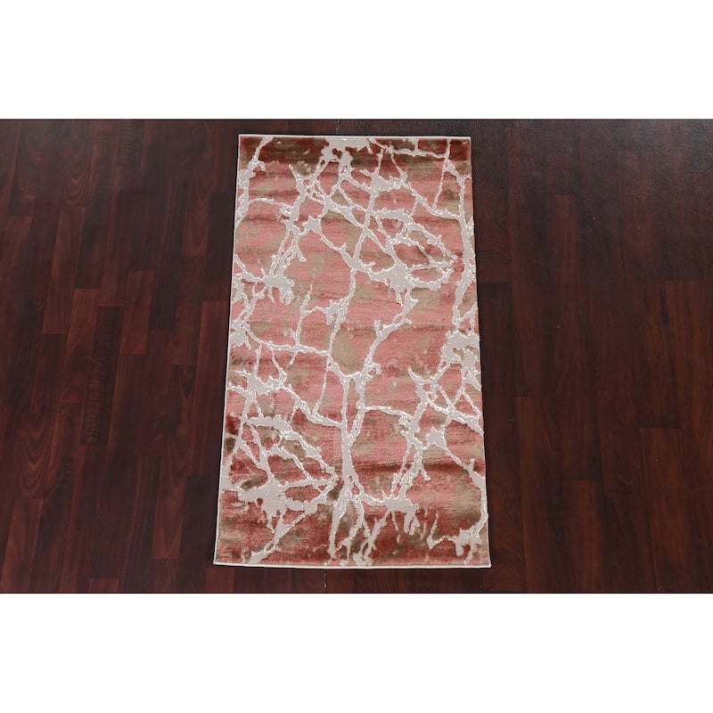 Abstract Transitional Turkish Oriental Rug Contemporary Carpet