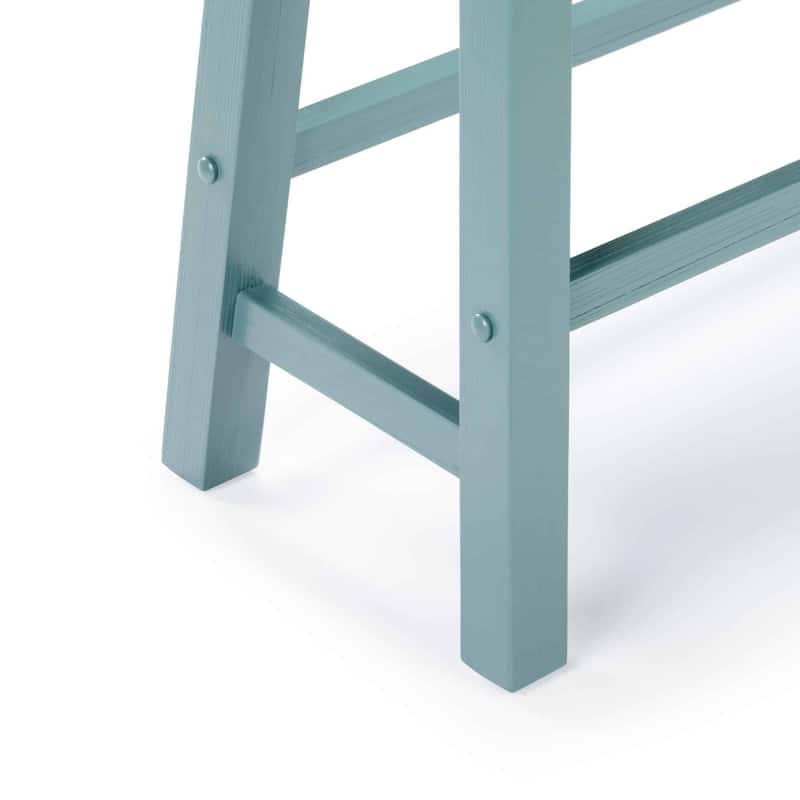 Sonoma Wood Saddle Dining Bench