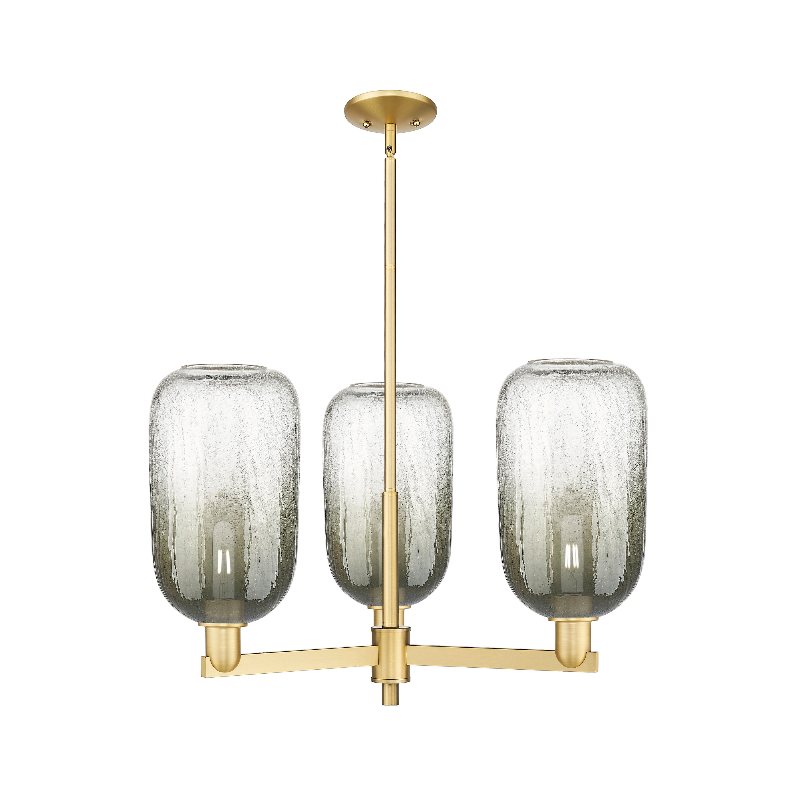 Innovations Lighting Downtown Urban - Brookhaven Cloche - 3 Light 18" Stem Hung Chandelier
