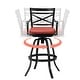 preview thumbnail 48 of 77, Outdoor Patio Bar Stools Aluminum Swivel Bar Chair with Sunbrella Cushion - 21.7 in W x 16.5 in D x 46 in H