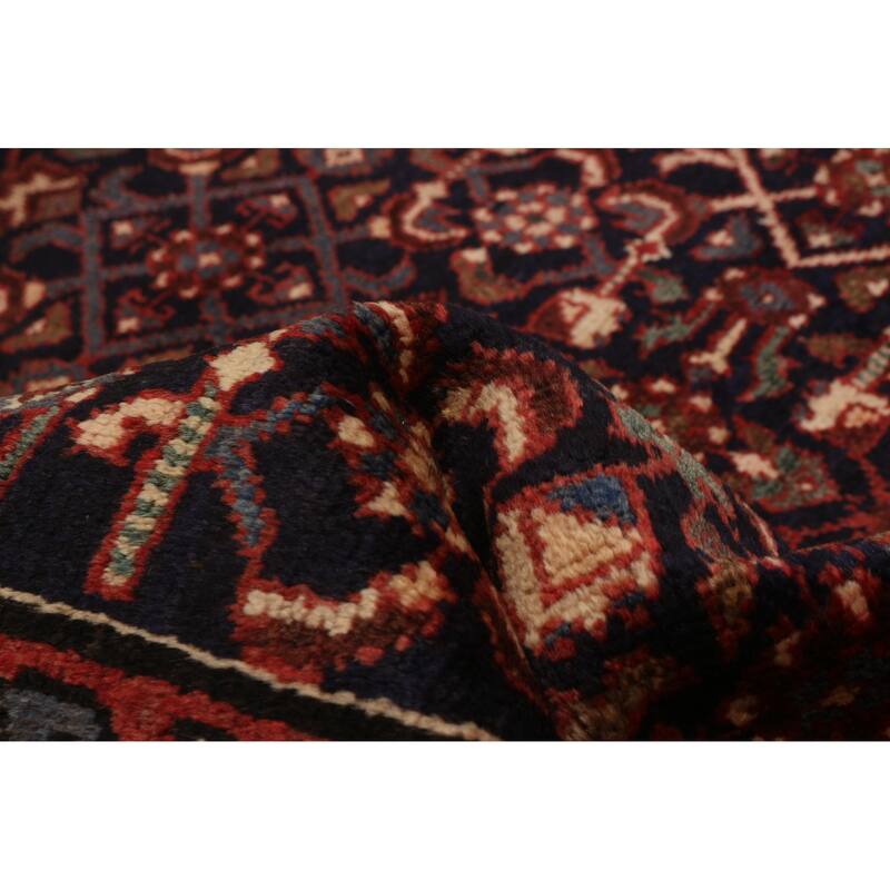ECARPETGALLERY Hand-knotted Andelz Navy Wool Rug - 3'10 x 9'4