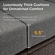 preview thumbnail 6 of 18, Outdoor Rattan Loveseat – Traditional 2‑Seater Patio Chair 5.5″ Olefin Cushions