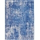 preview thumbnail 2 of 18, Nourison Whimsicle Modern Distressed Abstract Blue Ivory Area Rug
