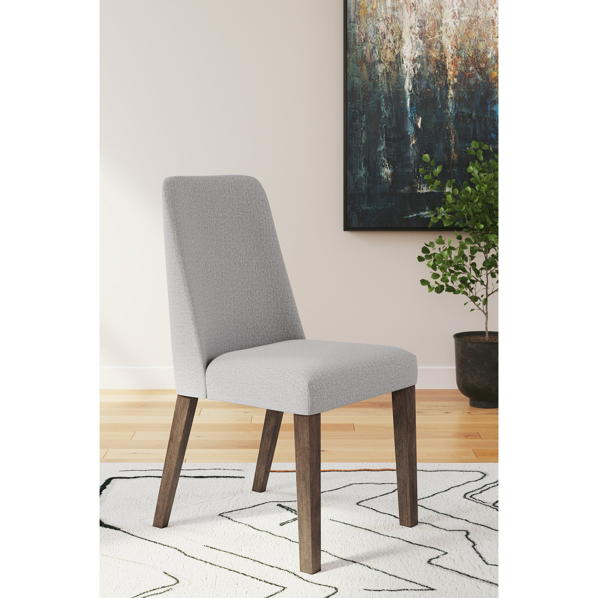 Signature Design by Ashley Lyncott Gray Brown Dining Upholstered