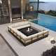 preview thumbnail 27 of 37, PURPLE LEAF GLFSF Outdoor sofas Black sofa with white seat for Yard Porch Deck Patio Conversation Sets 11seats+4 Tables/U-shaped