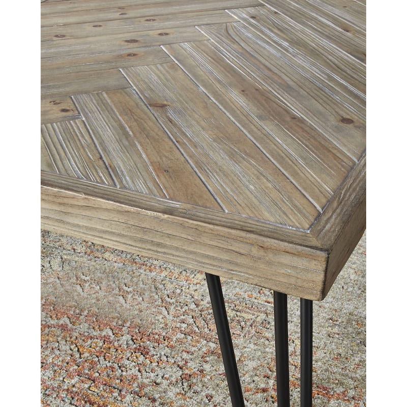 Everson Solid Fir Console Table in Sand Dollar - 29" x 41.8" x 18"