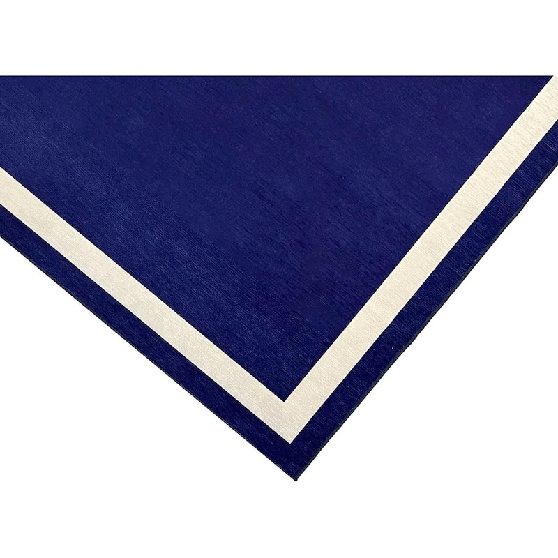 Machine Washable Area Rug With Non Slip Backing - Everest Geometric Modern Border Design