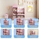 preview thumbnail 21 of 30, Kids Wooden Bookshelf Toy Storage Organizer
