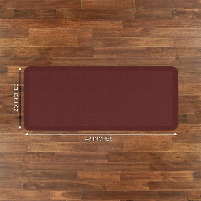 Designer Comfort Grasscloth Anti-Fatigue Kitchen Mat