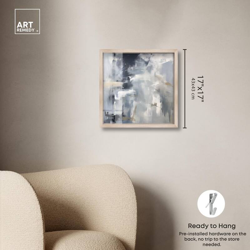 Contemplative Blues II Shadowbox by Art Remedy