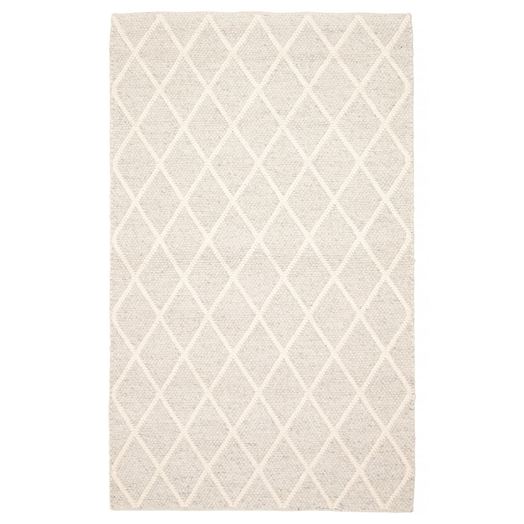 ECARPETGALLERY Braid weave Sienna Cream Wool Rug - 4'11 x 7'11