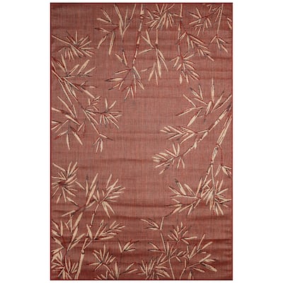 Liora Manne Carmel Bamboo Border Indoor/Outdoor Area Rug