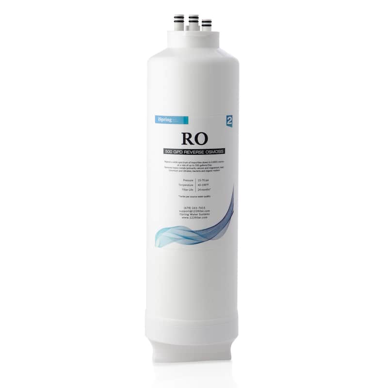 iSpring RO Membrane Replacement Filter for Tankless Reverse Osmosis Water Filtration System, 500 GPD