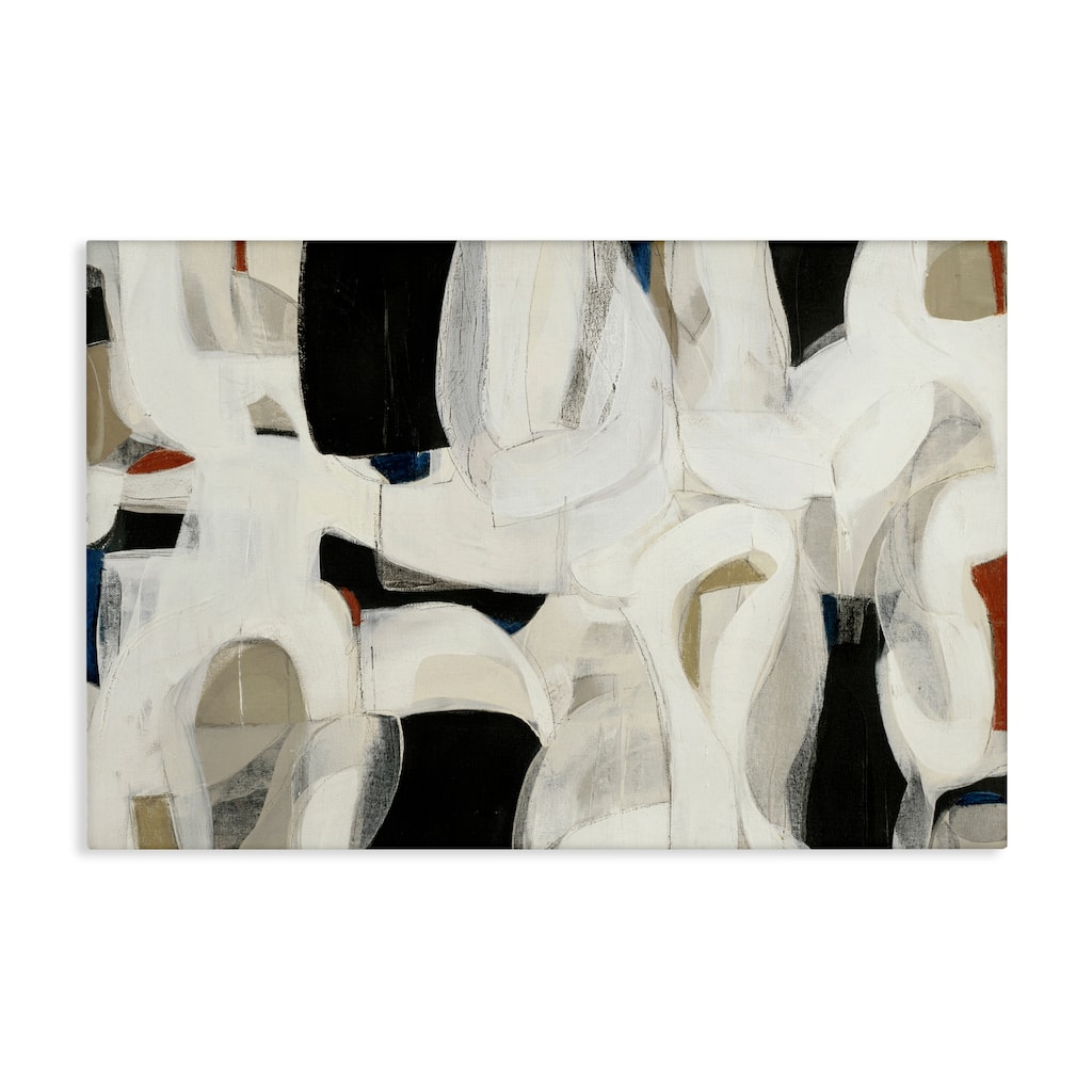 Stupell Dynamic Earthy Shapes Canvas Wall Art Design By Kippi Leonard