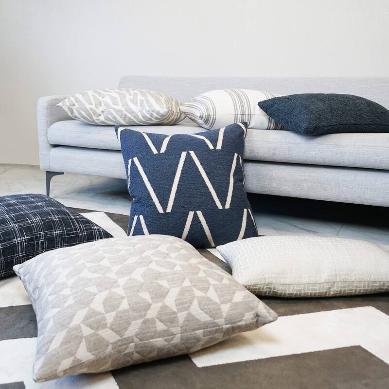 Edge Of Glory Blue Decorative Throw Pillow