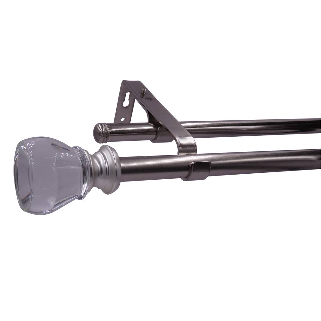 Preston Adjustable 3/4 Inch Diameter Double Curtain Rod