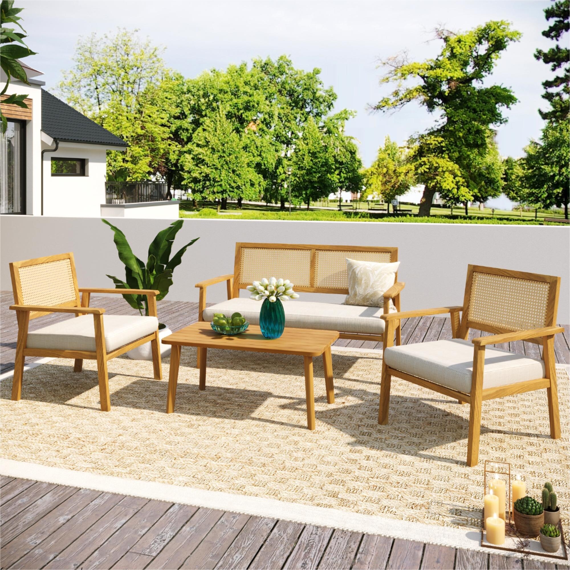Living spaces sales patio set