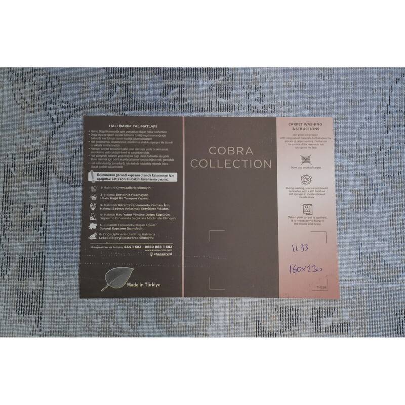 Machine Made Oriental Polyester Carpet Traditional Medallion Navy Blue & Blues Tabriz Area Rug - 7' 5'' X 5' 2''