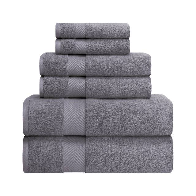 Miranda Haus Soft and Absorbent Zero Twist Cotton 6-piece Towel Set