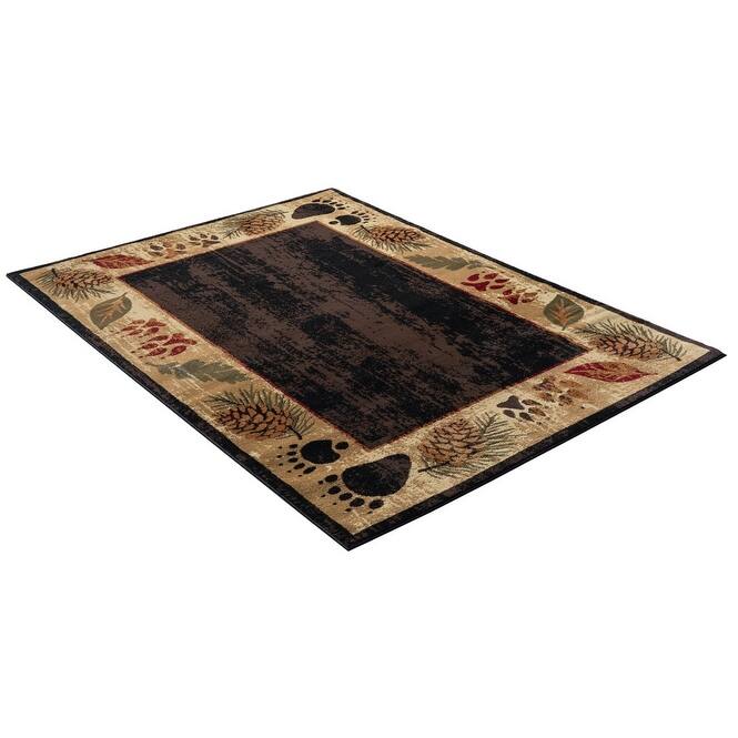 Sunset Valley Nature Brown Lodge Area Rug