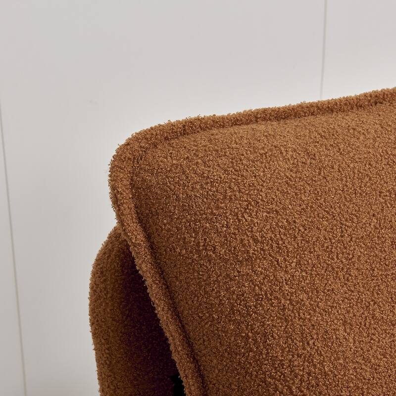 Modern Sherpa Upholstered Accent Chair