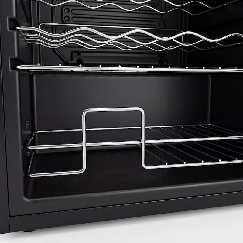 Wine Bar Cabinet with Mini Fridge Space & 34 Bottle Wine Cooler, 39" Coffee Bar Cabinet Freestanding Buffet Sideboard