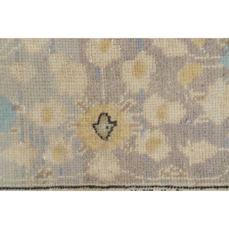 Hand Knotted Oriental 100% Wool Carpet Traditional Floral Pink Tabriz Area Rug - 10' 8'' X 7' 10''