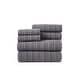 preview thumbnail 2 of 5, Caro Home Parsnip Six Piece Towel Set Radiant Grey