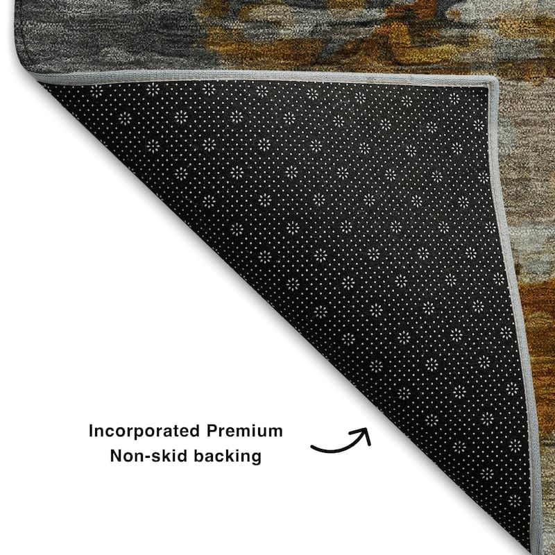 Premium Washable Super Soft Abstract Ombre Mayfield Rug