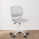 preview thumbnail 30 of 91, HomyLin Armless Swivel Kids Desk Chair with Mesh Padded Seating