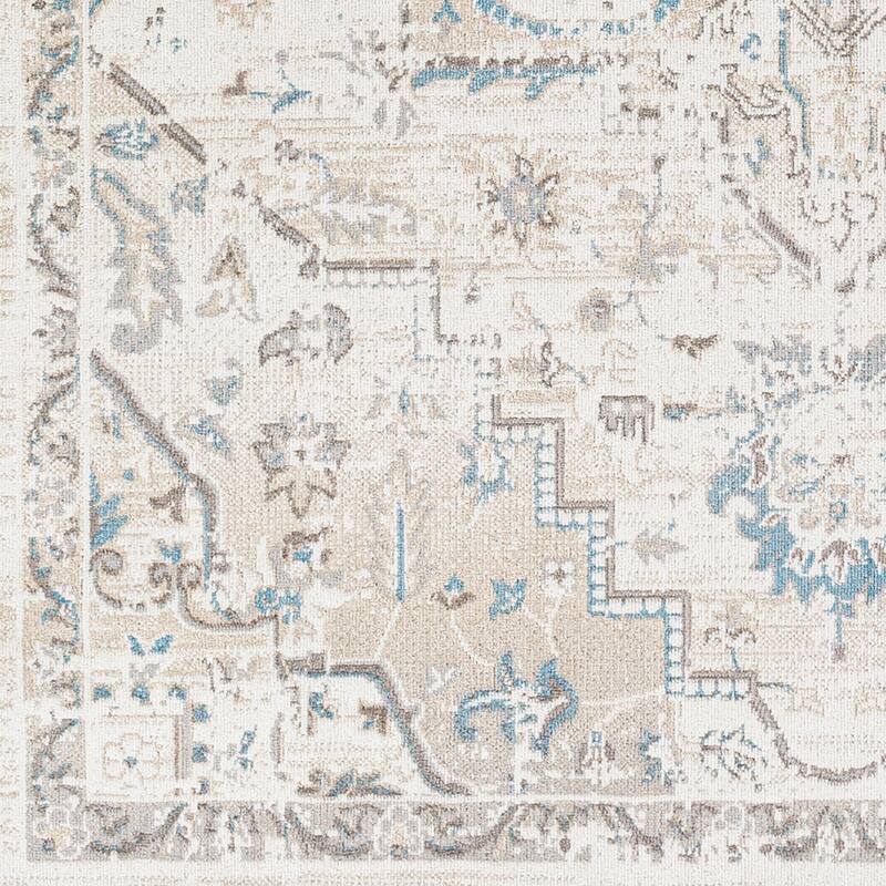 Livabliss Jaconita Machine Washable Traditional Floral Area Rug