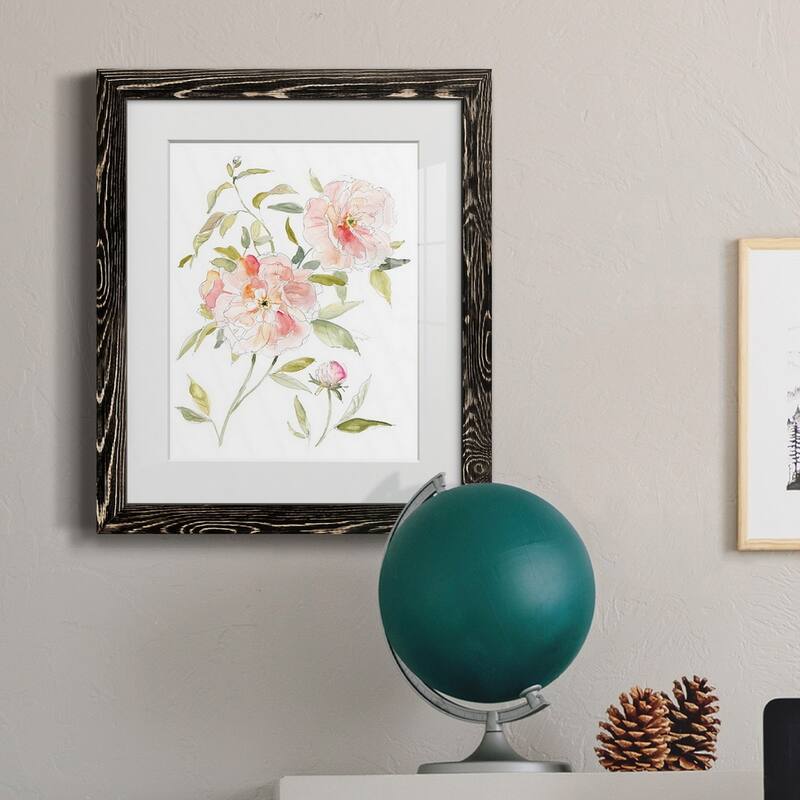 Sketchbook Cottage Rose II-Premium Framed Print - Ready to Hang